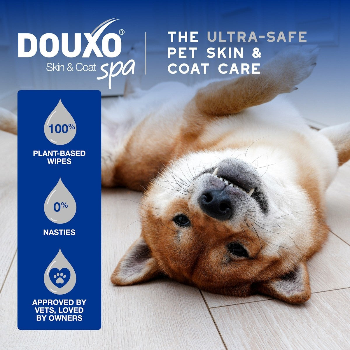 DOUXO Skin & Coat SPA Ultra-Safe Multipurpose Grooming Wipes for Dogs and Cats