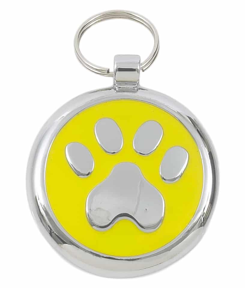 Tagiffany Luxury Pet ID Tag - Smartie - Paw Print