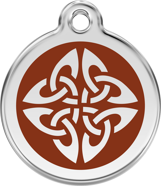 Red Dingo Enamel Dog Tag - Tribal Arrows