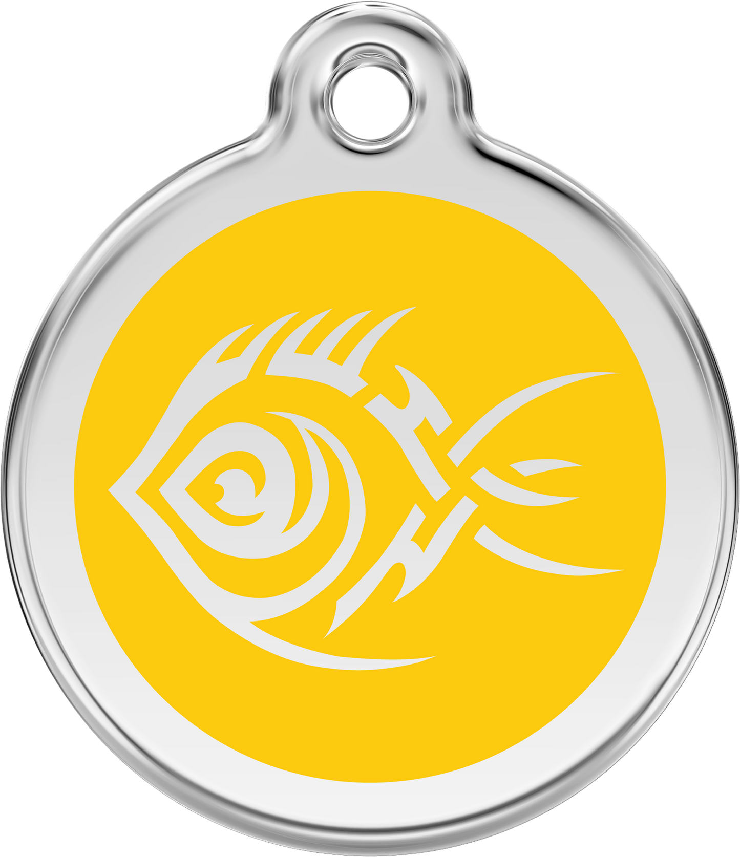 Red Dingo Enamel Dog Tag - Tribal Fish