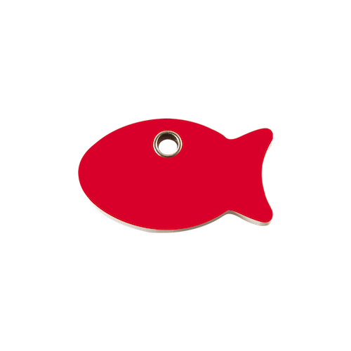Red Dingo Plastic "Fish" Cat Tag