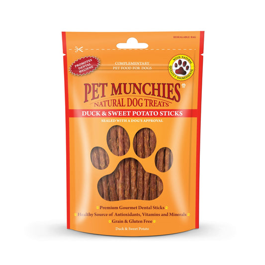 Pet Munchies Sweet Potato Sticks Dog Treats 90g