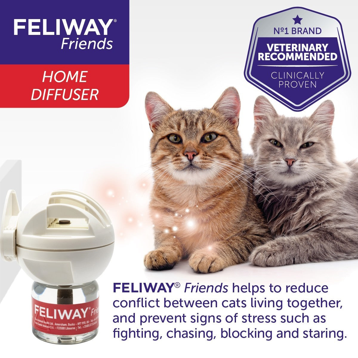 Feliway Friends Diffuser & 48 ml Refill