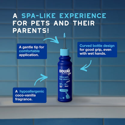 DOUXO Skin & Coat SPA Ultra-Safe Ear Cleaner for Dogs and Cats 120ml
