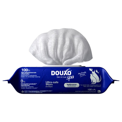 DOUXO Skin & Coat SPA Ultra-Safe Multipurpose Grooming Wipes for Dogs and Cats