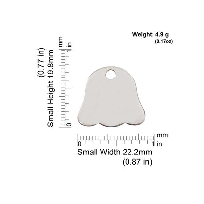 Red Dingo Stainless Steel "Dog Face" Dog Tag