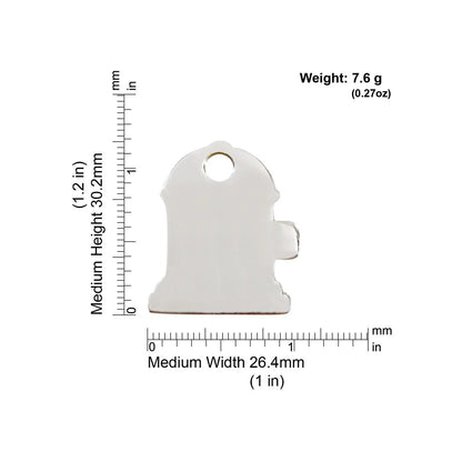 Red Dingo Stainless Steel "Fire Hydrant" Dog Tag