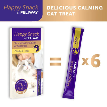 Feliway Happy Snack Cat Treats (Pack of 6)