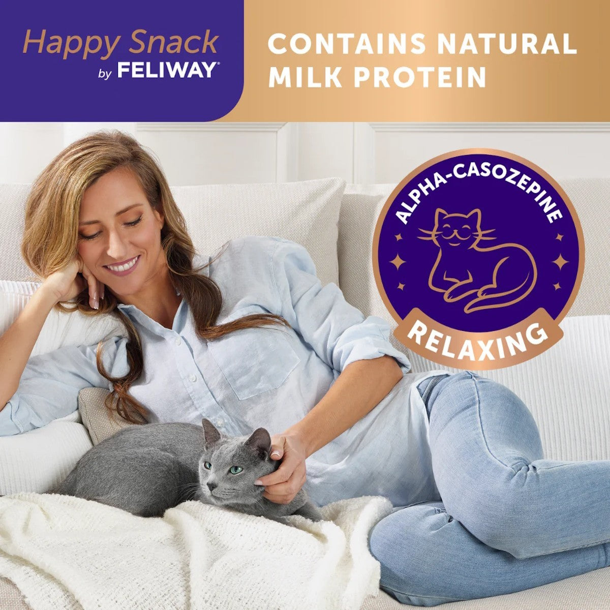Feliway Happy Snack Cat Treats (Pack of 6)