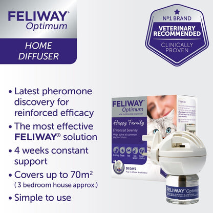 Feliway Optimum Diffuser 30 Day Starter Kit