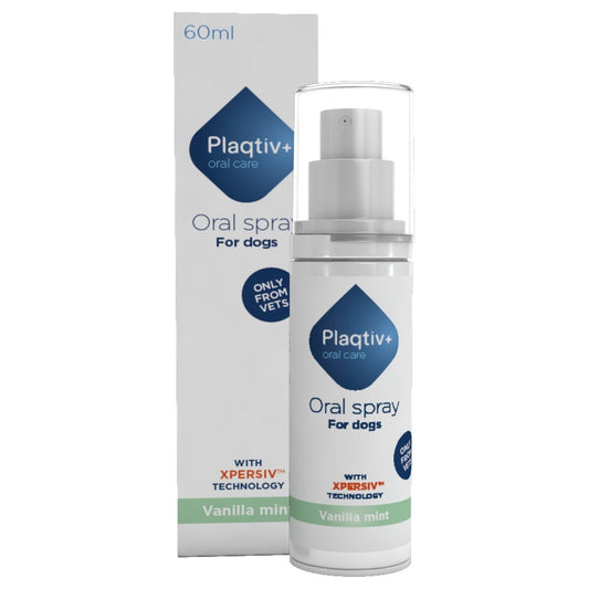 Plaqtiv+ Oral Spray for Dogs (Vanilla Mint) 60ml
