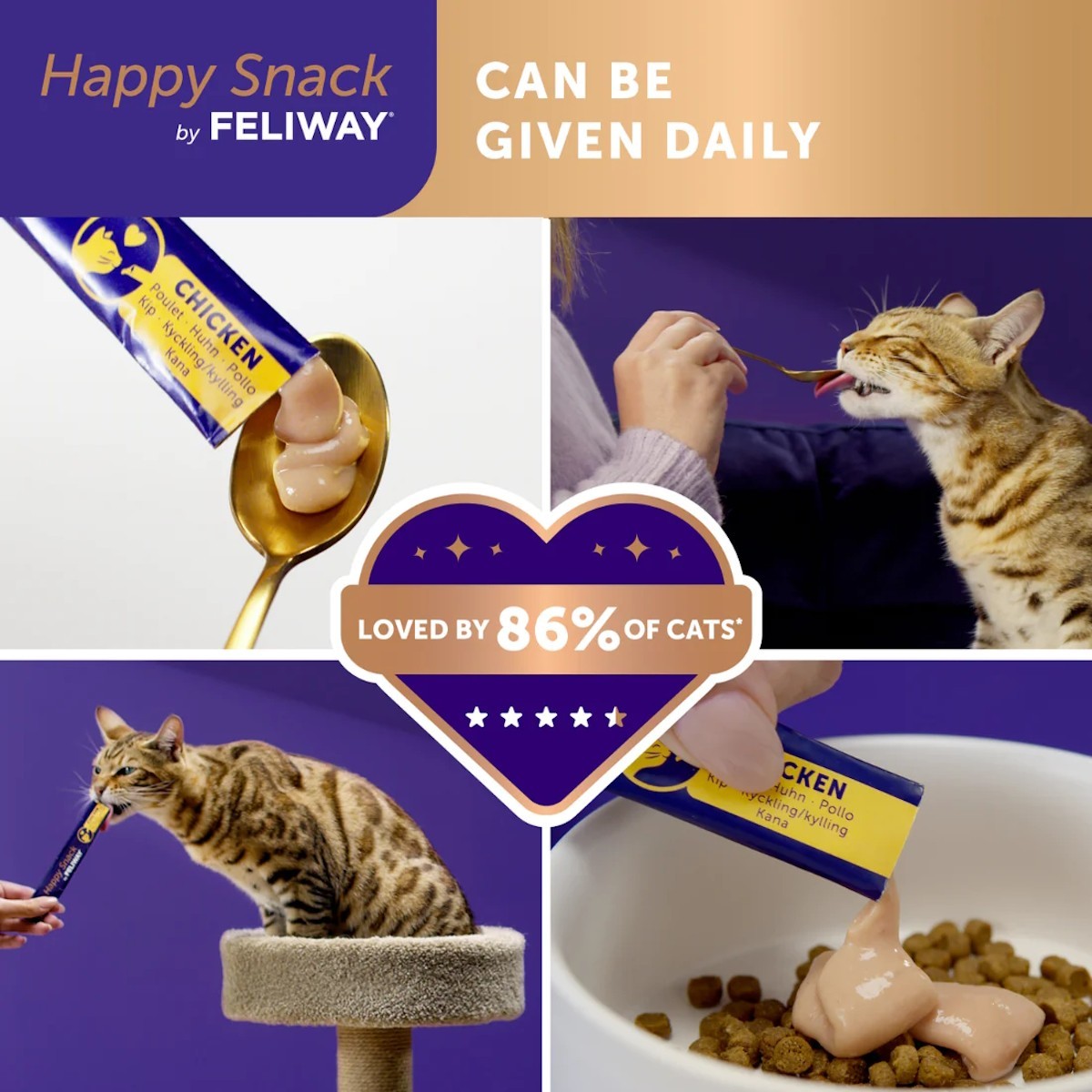 Feliway Happy Snack Cat Treats (Pack of 6)