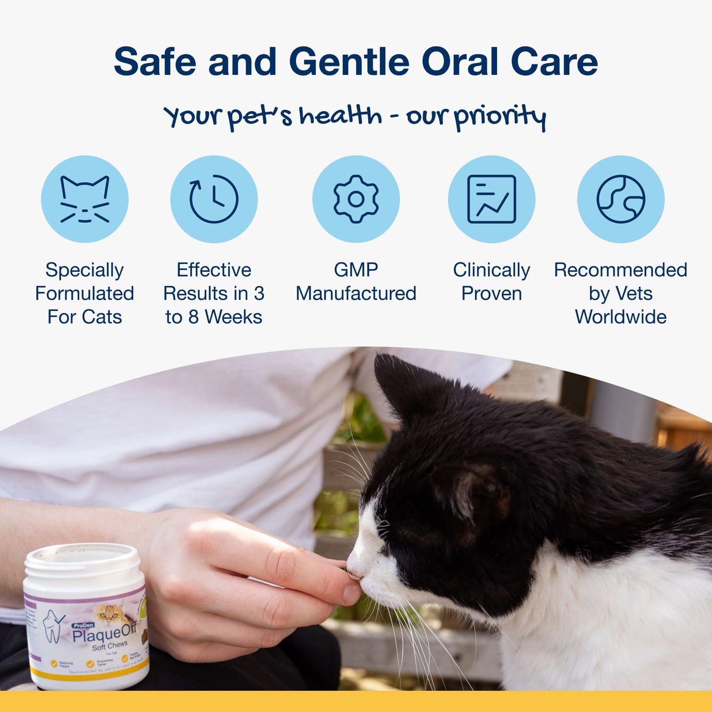 Proden Plaque off Dental Soft Chews for Cats