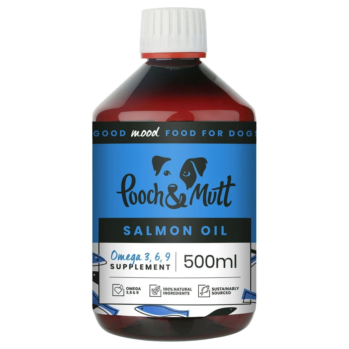 Pooch & Mutt Salmon Oil Omega Supplement 500ml