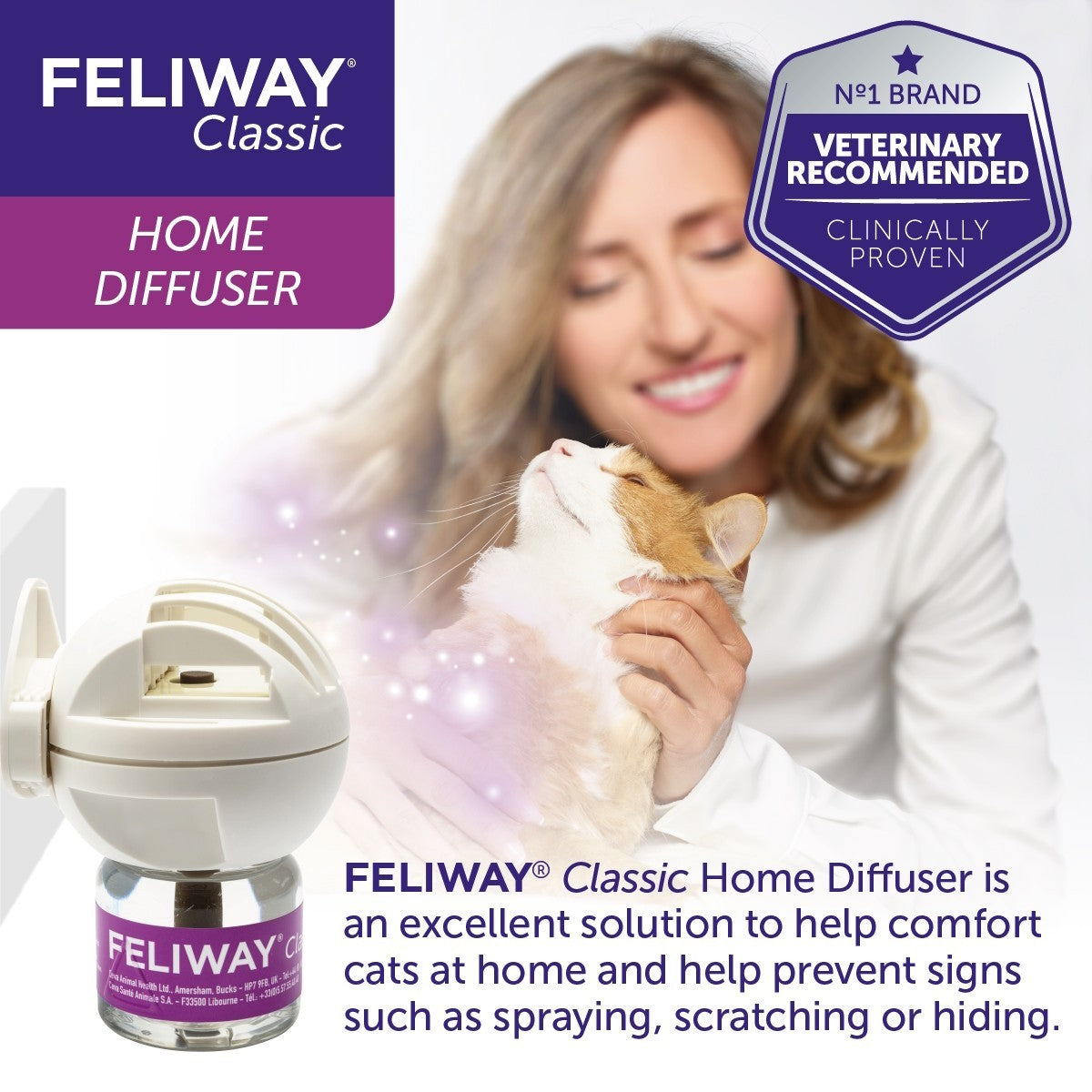 Feliway Diffuser + 48ML Refill