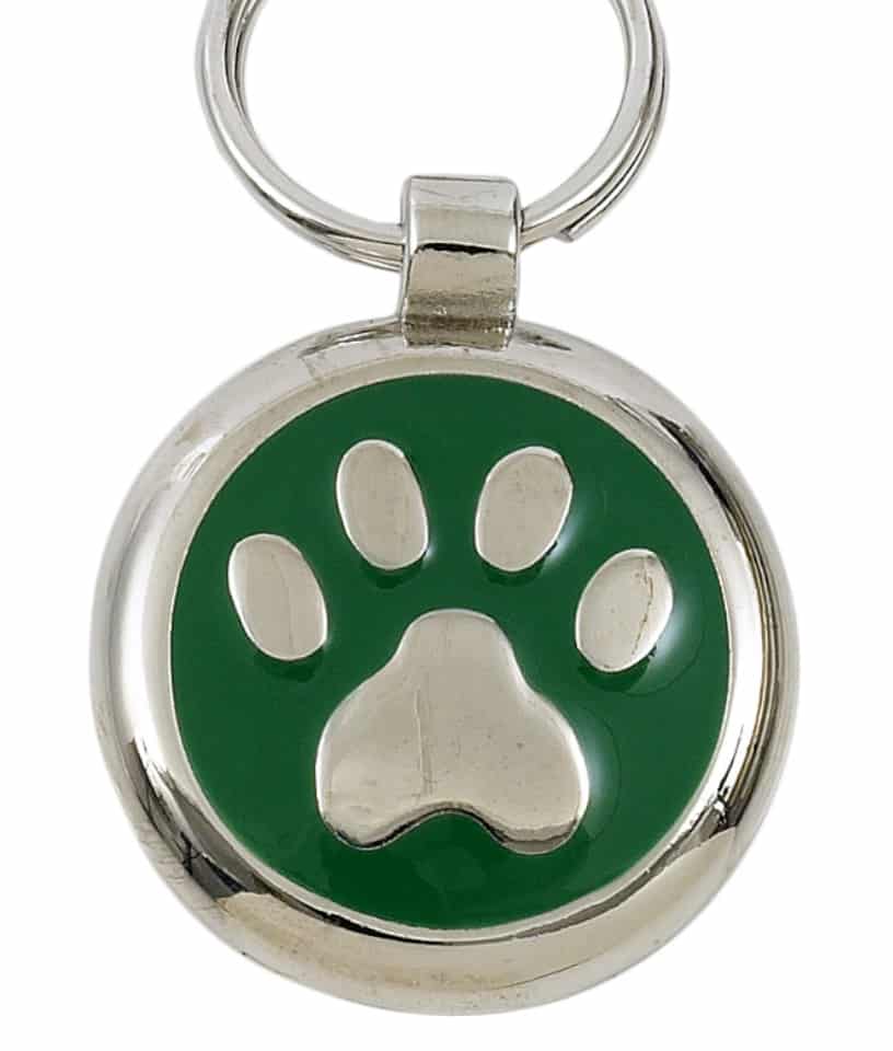 Tagiffany Luxury Pet ID Tag - Smartie - Paw Print