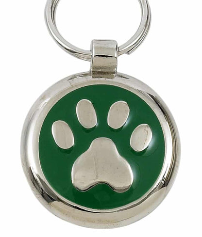 Tagiffany Luxury Pet ID Tag - Smartie - Paw Print