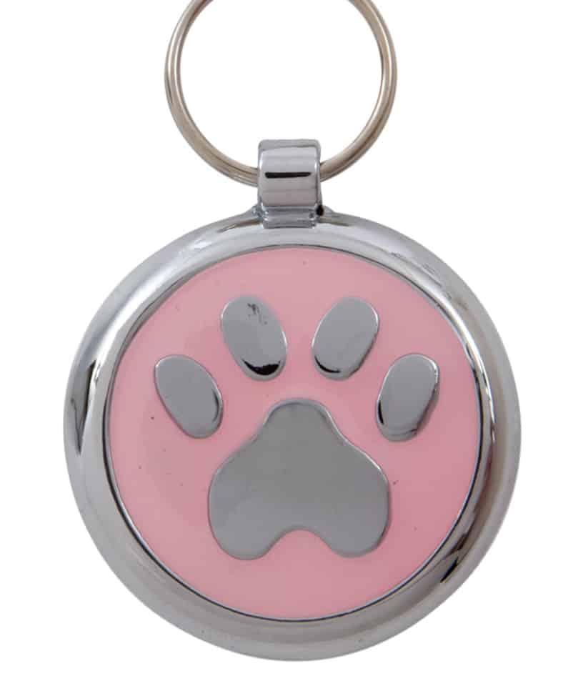 Tagiffany Luxury Pet ID Tag - Smartie - Paw Print