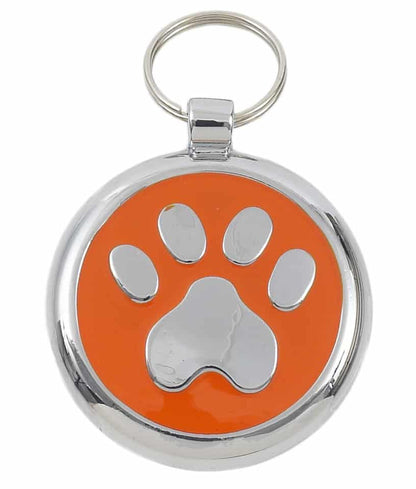 Tagiffany Luxury Pet ID Tag - Smartie - Paw Print