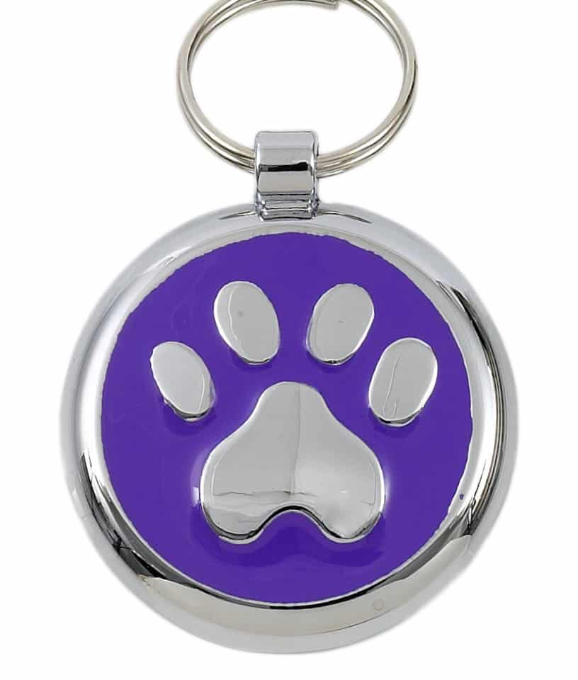 Tagiffany Luxury Pet ID Tag - Smartie - Paw Print