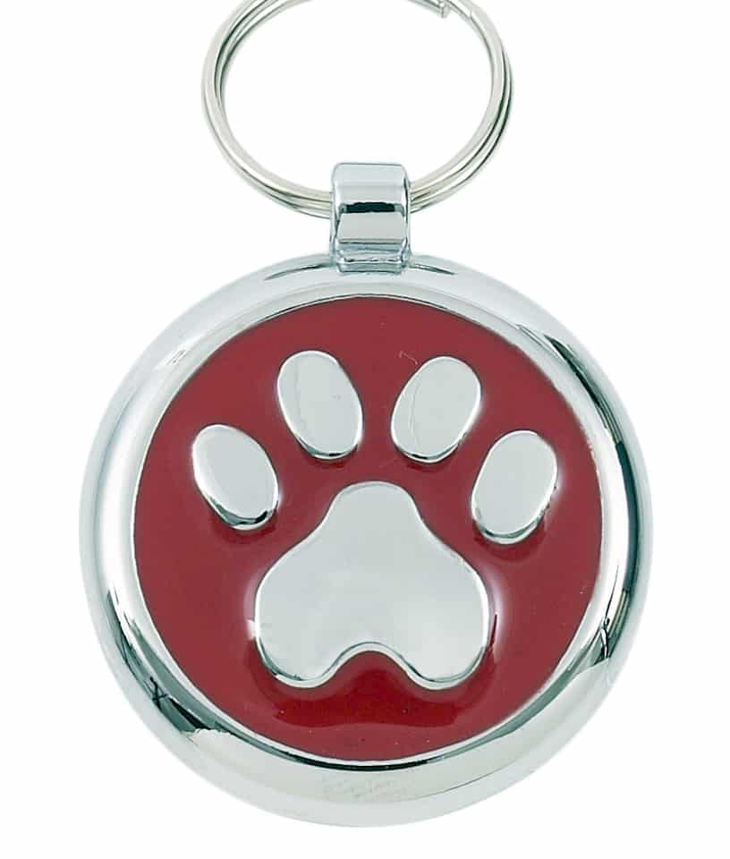 Tagiffany Luxury Pet ID Tag - Smartie - Paw Print