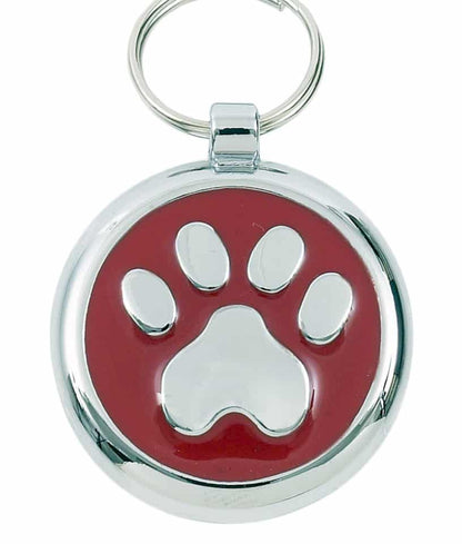 Tagiffany Luxury Pet ID Tag - Smartie - Paw Print