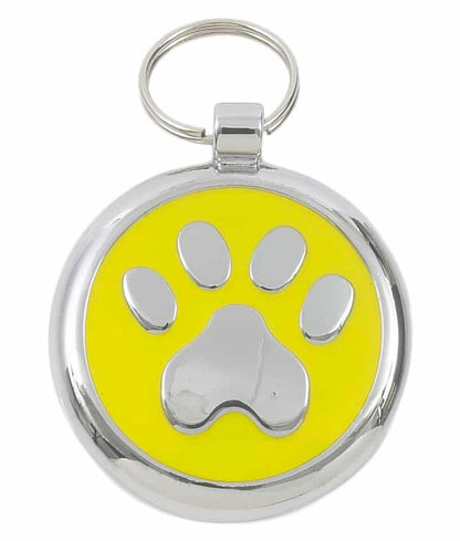 Tagiffany Luxury Pet ID Tag - Smartie - Paw Print