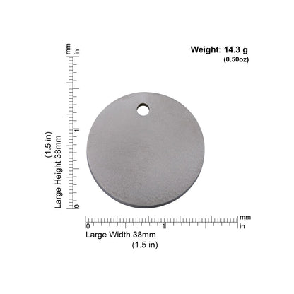 Red Dingo Titanium "Circle" Pet Tag