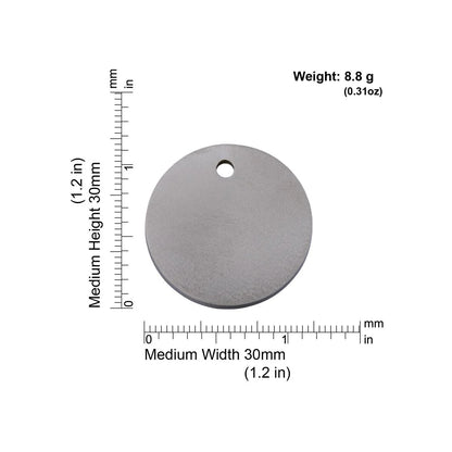 Red Dingo Titanium "Circle" Pet Tag