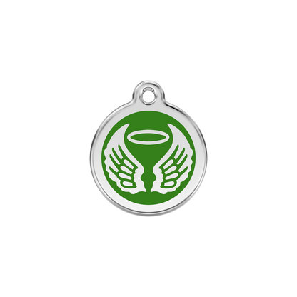 Red Dingo Enamel Dog Tag - Angel Wings