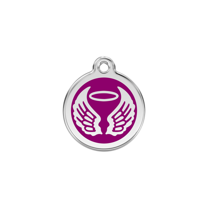 Red Dingo Enamel Dog Tag - Angel Wings