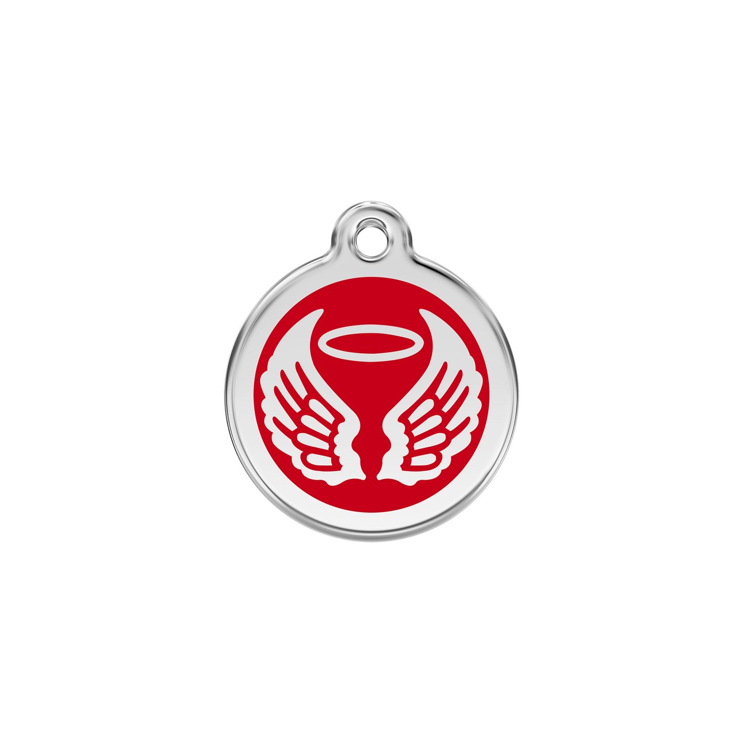 Red Dingo Enamel Dog Tag - Angel Wings