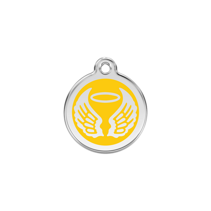 Red Dingo Enamel Dog Tag - Angel Wings