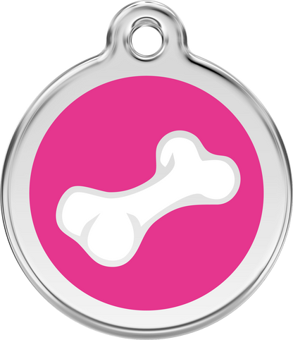 Red Dingo Enamel Dog Tag - Bone 2