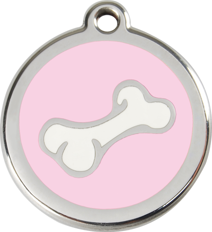 Red Dingo Enamel Dog Tag - Bone 2