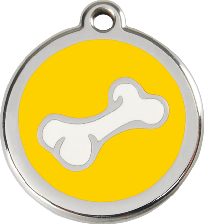 Red Dingo Enamel Dog Tag - Bone 2