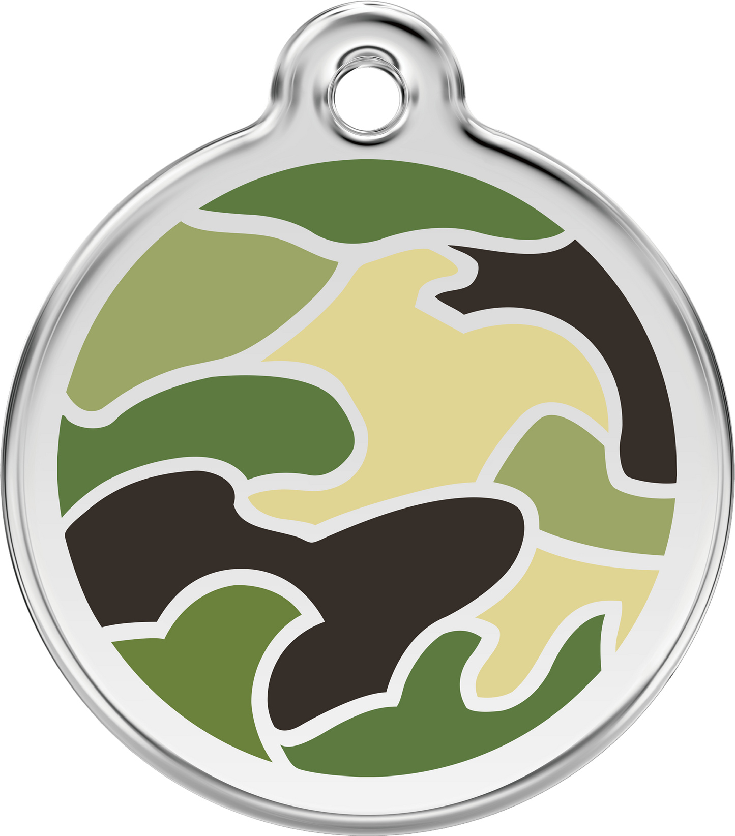 Red Dingo Enamel Dog Tag - Camouflage
