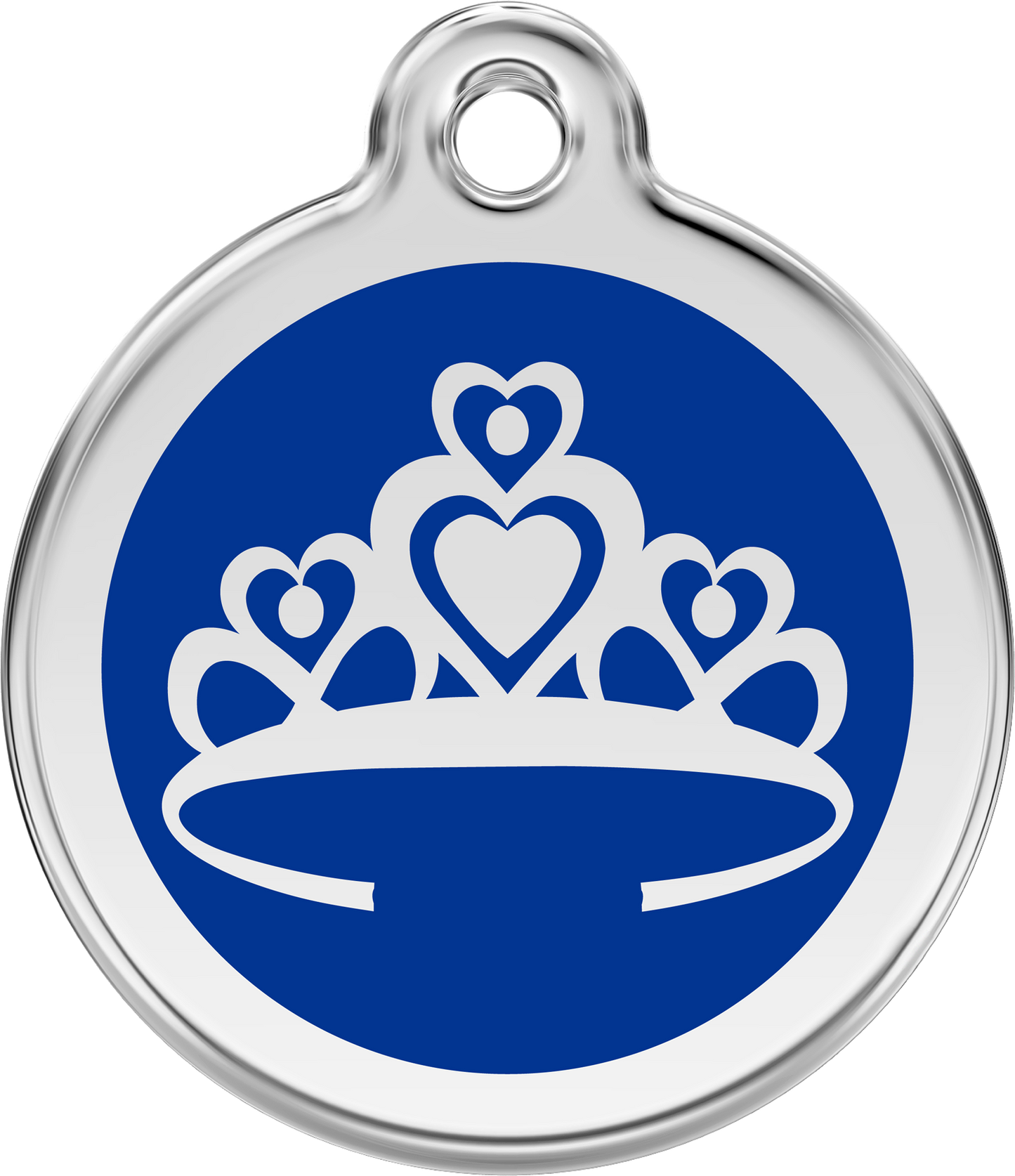 Red Dingo Enamel Dog Tag - Crown