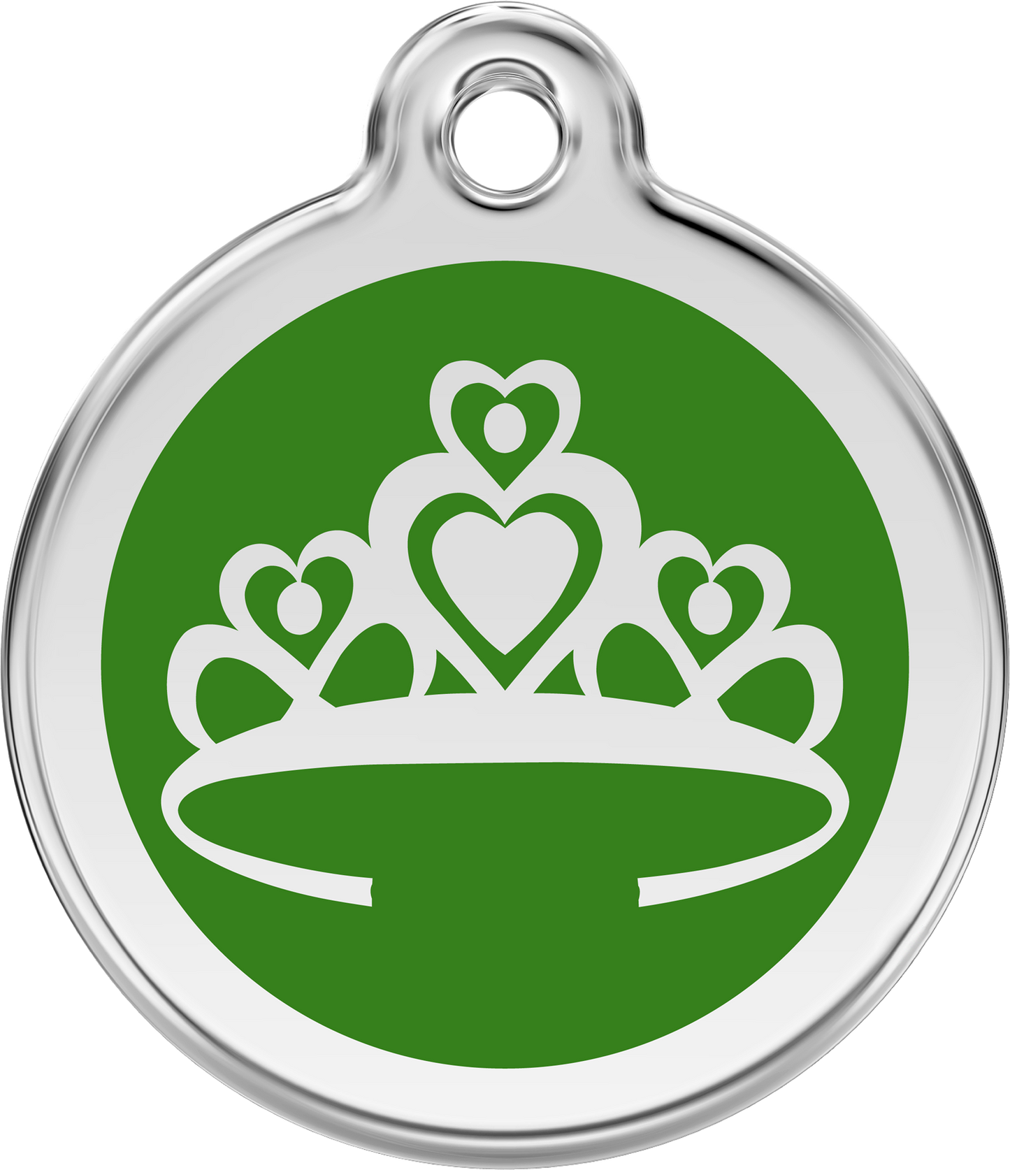 Red Dingo Enamel Dog Tag - Crown