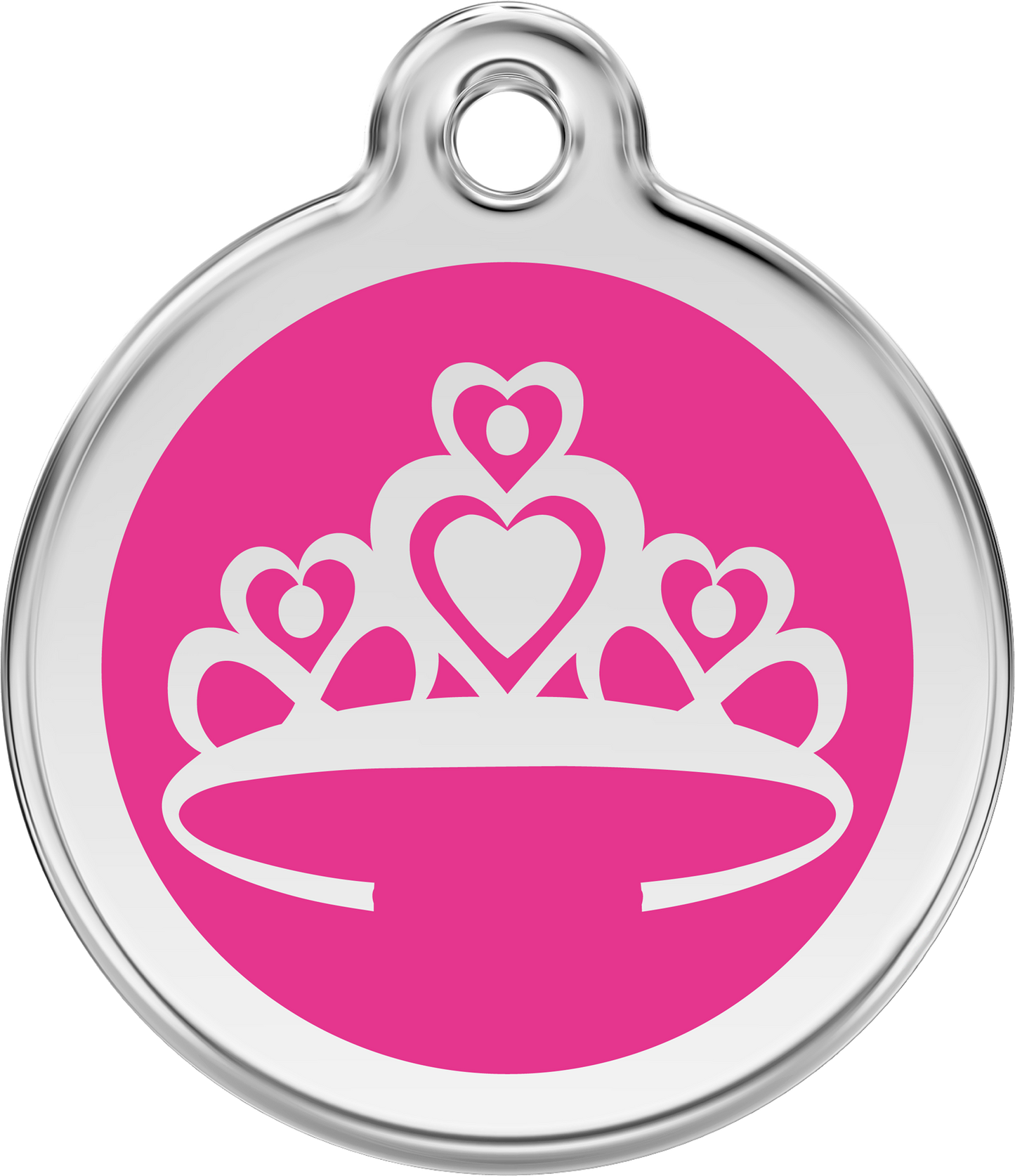 Red Dingo Enamel Dog Tag - Crown