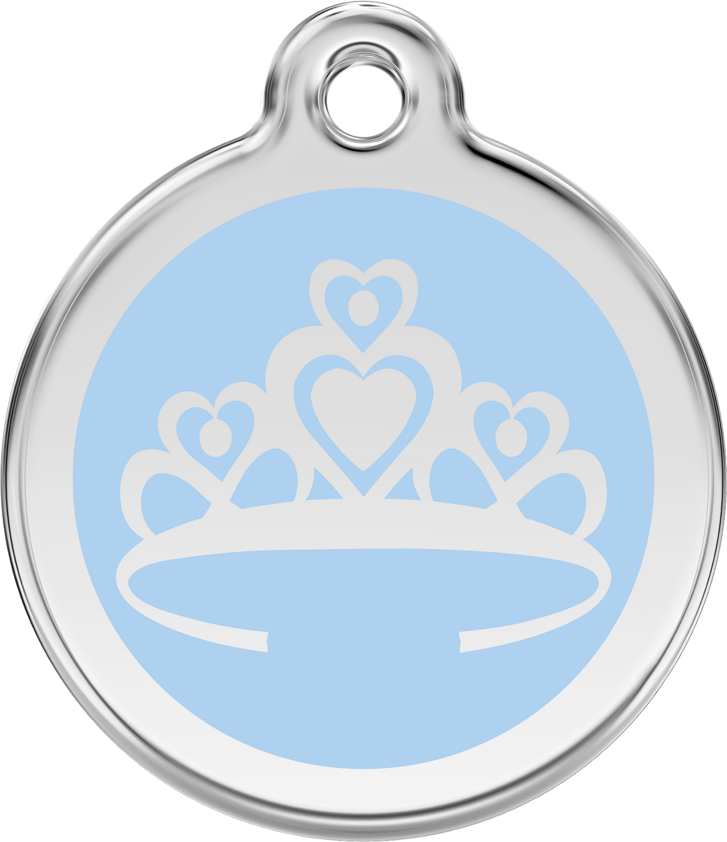 Red Dingo Enamel Dog Tag - Crown