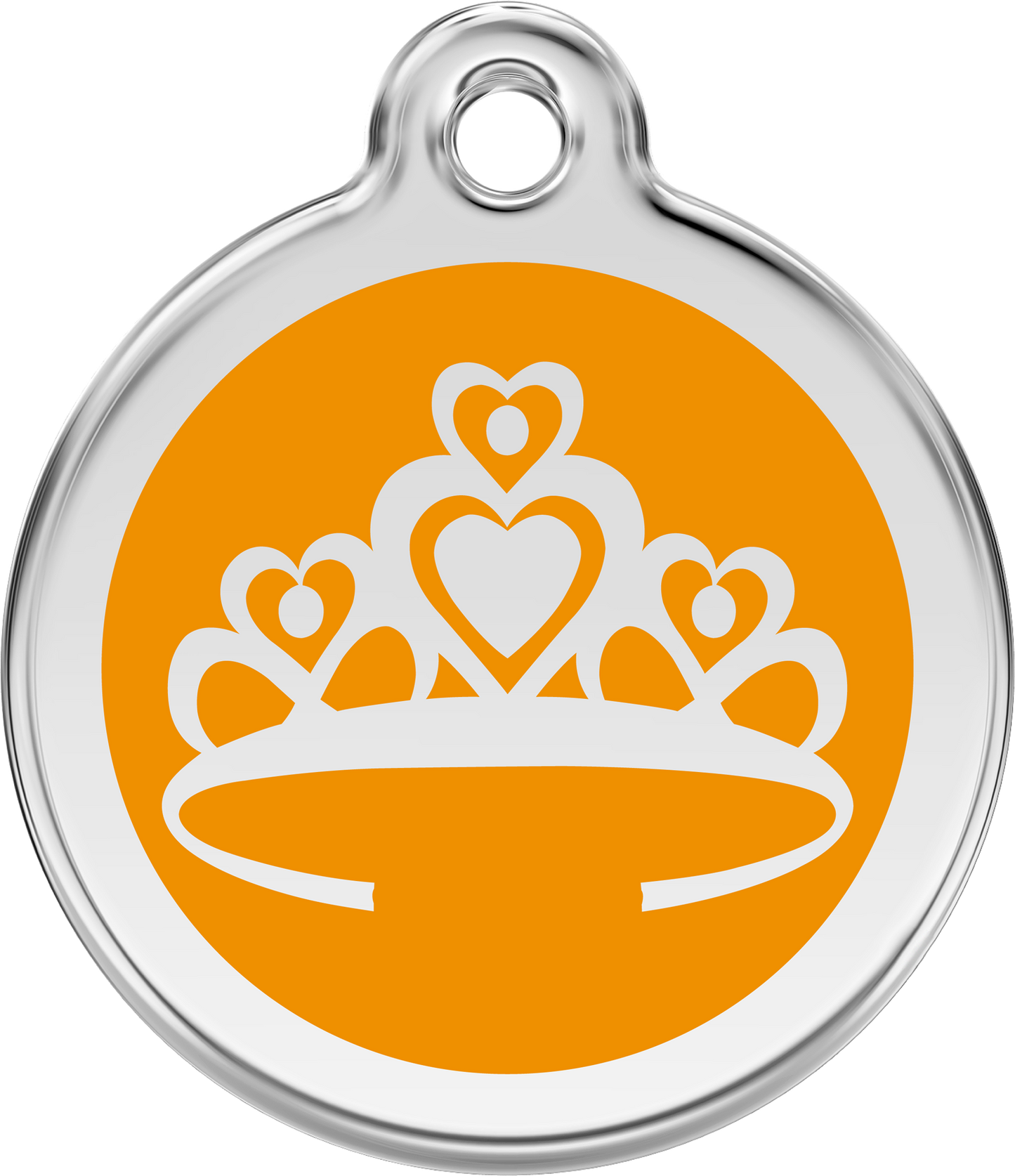Red Dingo Enamel Dog Tag - Crown