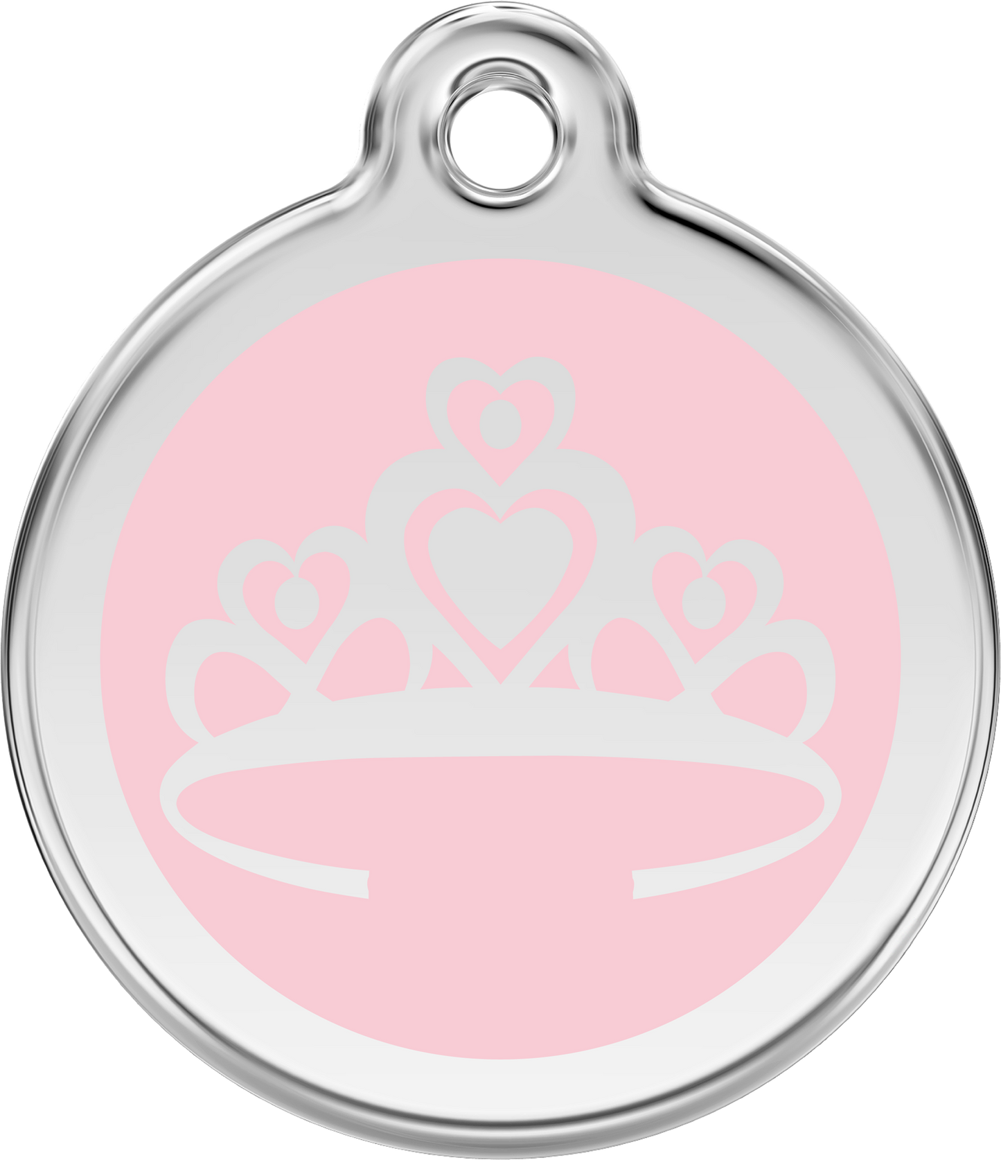 Red Dingo Enamel Dog Tag - Crown