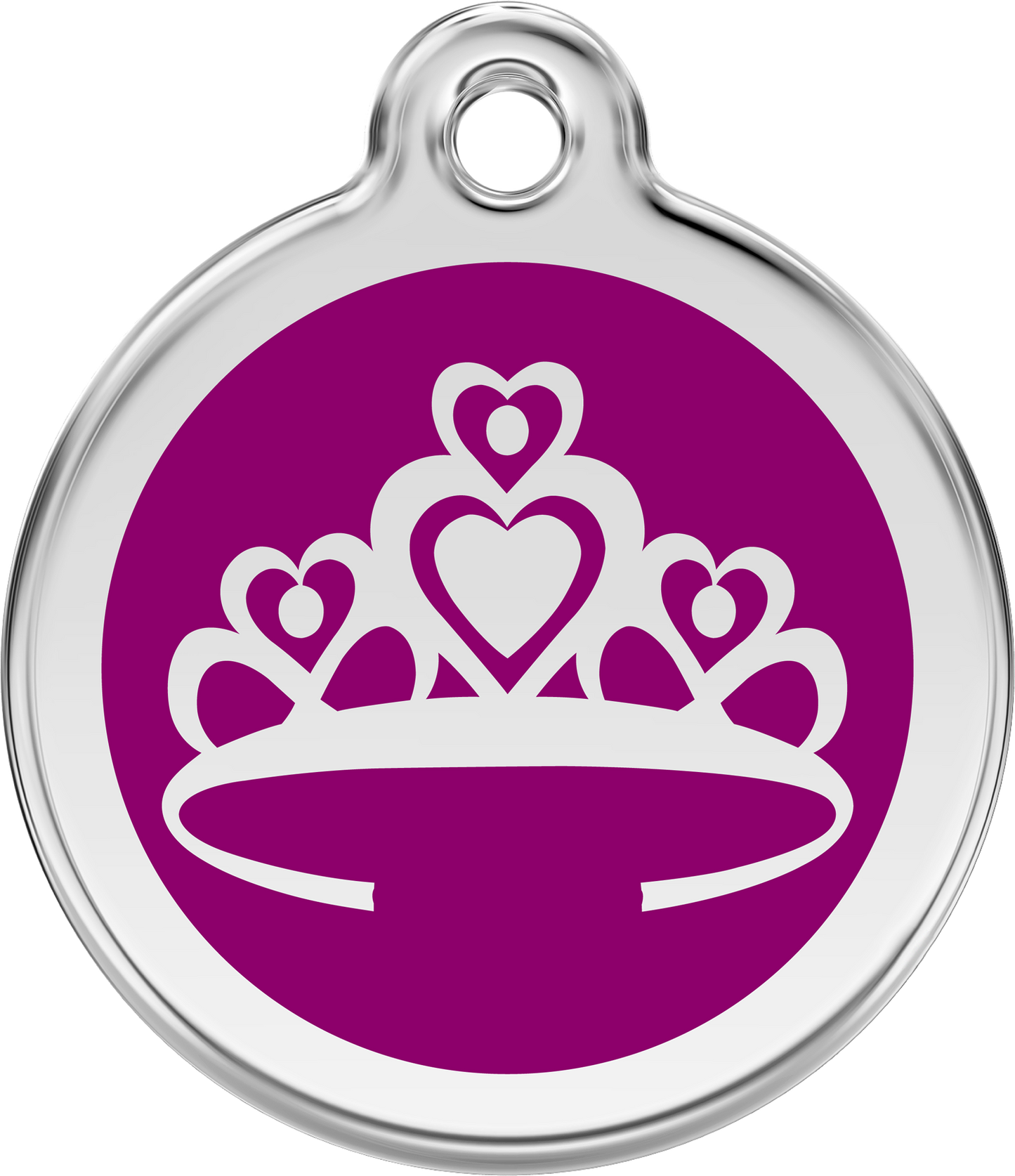 Red Dingo Enamel Dog Tag - Crown