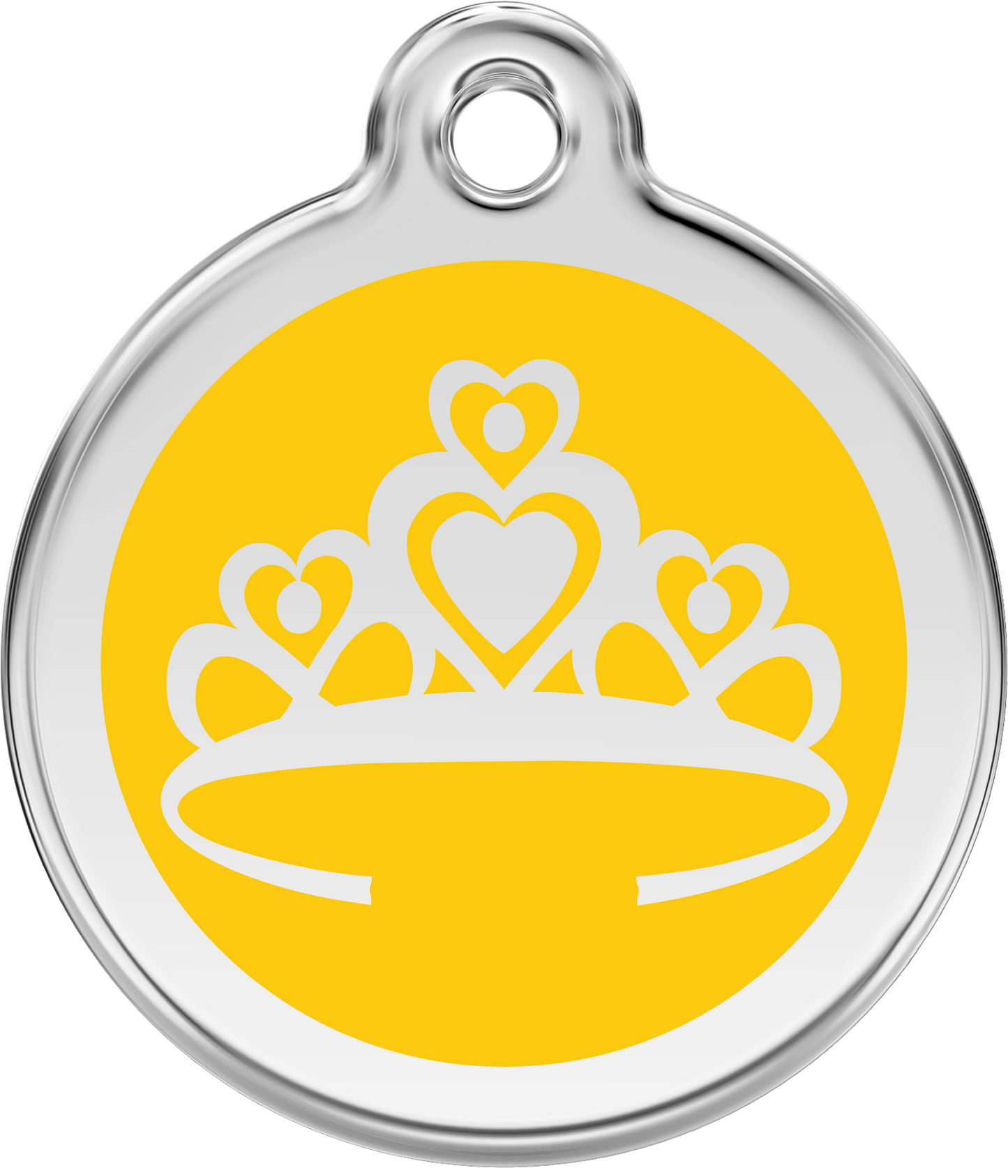 Red Dingo Enamel Dog Tag - Crown