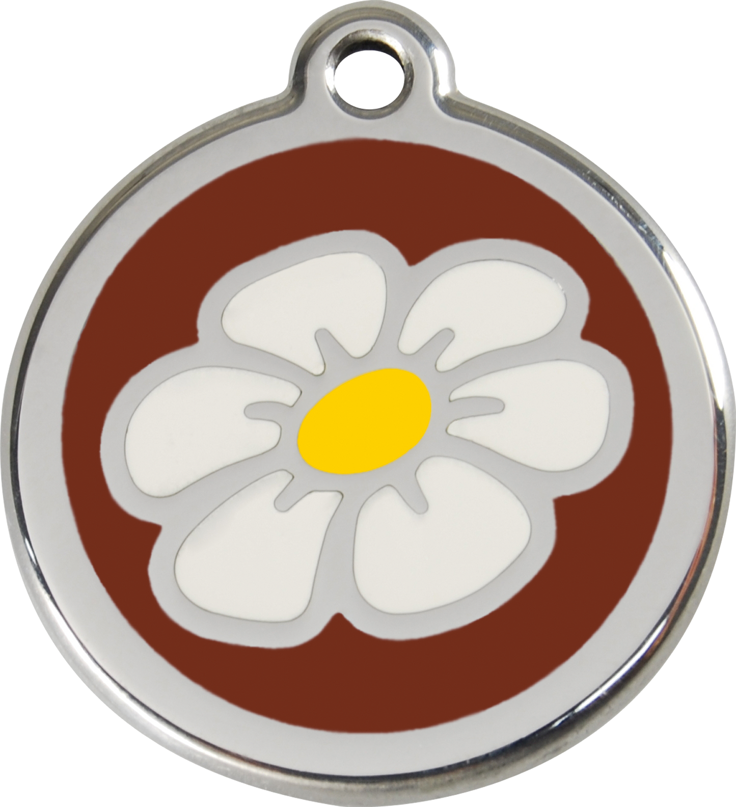 Red Dingo Enamel Dog Tag - Daisy