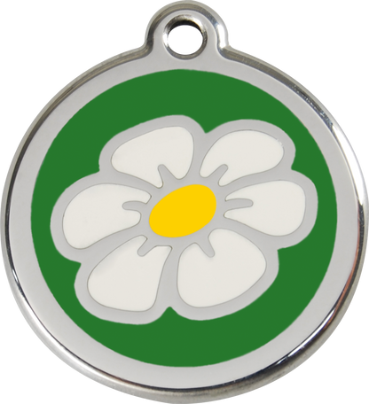 Red Dingo Enamel Dog Tag - Daisy