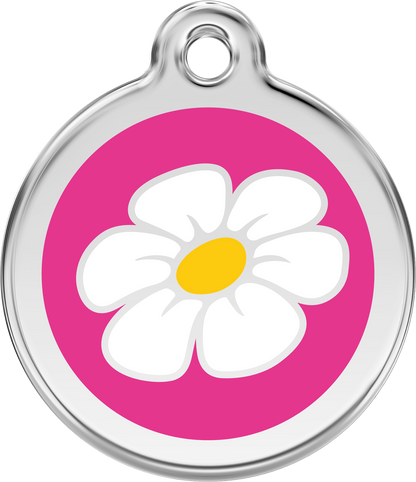 Red Dingo Enamel Dog Tag - Daisy