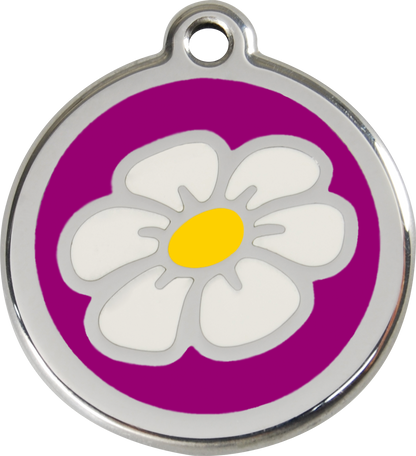 Red Dingo Enamel Dog Tag - Daisy