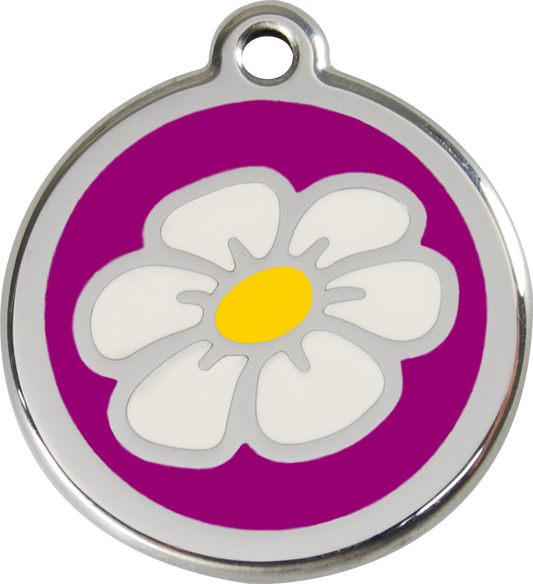 Red Dingo Enamel Dog Tag - Daisy